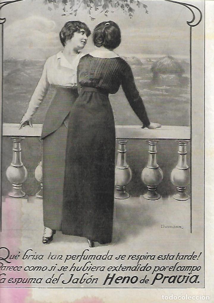 Coleccionismo: A&Ntilde;O 1915 RECORTE PRENSA PUBLICIDAD PASTILLA JABON HENO DE PRAVIA