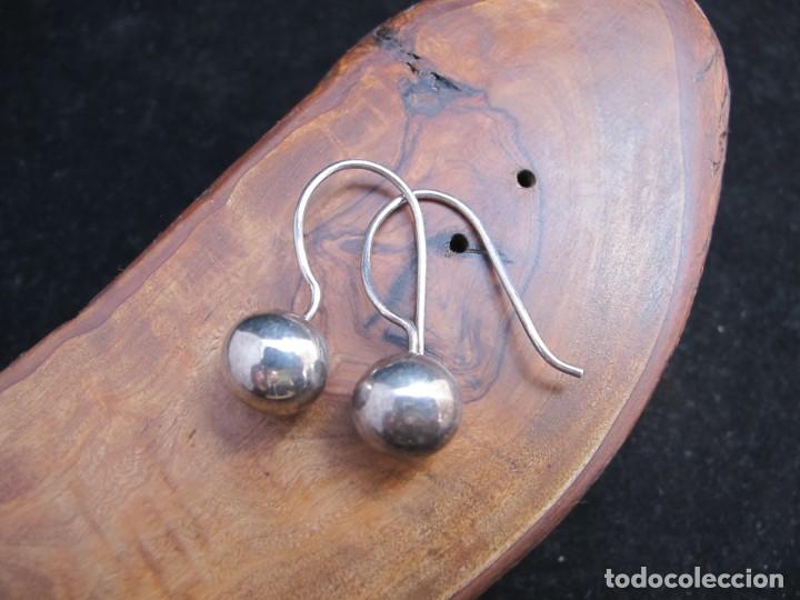 Coleccionismo: Sencillos pendientes en plata de ley - Foto 2