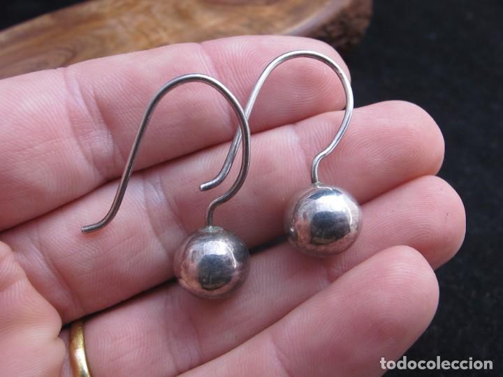 Coleccionismo: Sencillos pendientes en plata de ley - Foto 3