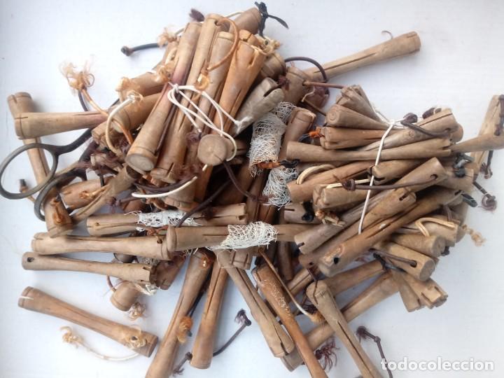 Collecting: Antiguos rulos de madera de peluqueria - a&ntilde;os 80