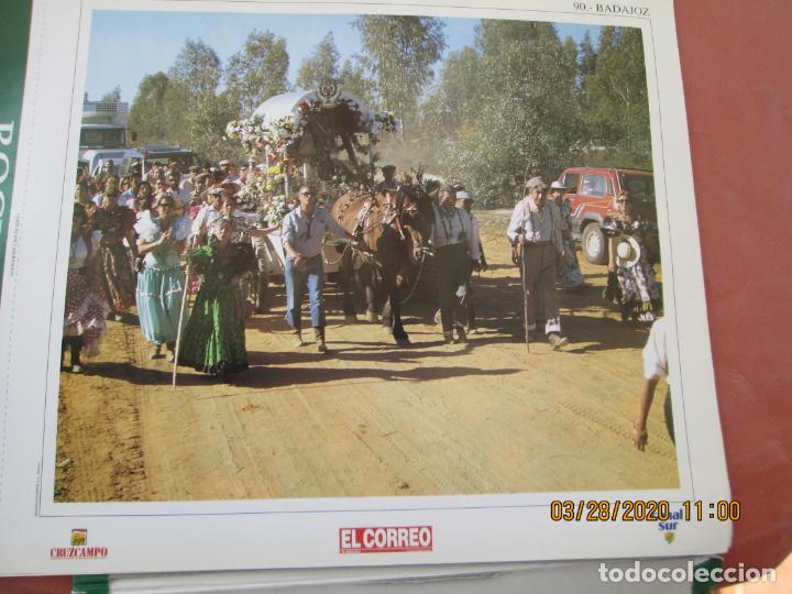 Coleccionismo: BADAJOZ .LAMINA  32X25 cm - ROCIO 94 -! VIVA LA BLANCA PALOMA ! EL CORREO , CANAL SUR , CRUZCAMPO