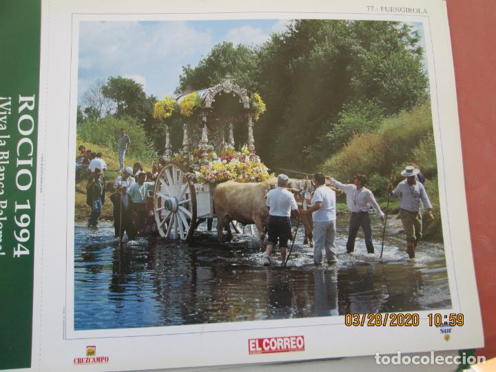 Coleccionismo: FUENGIROLA , LAMINA  32X25 cm - ROCIO 94 -! VIVA LA BLANCA PALOMA ! EL CORREO , CANAL SUR , CRUZCAMP