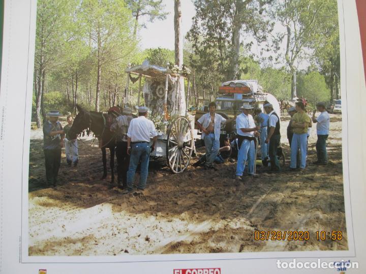Coleccionismo: BADALONA , LAMINA  32X25 cm - ROCIO 94 -! VIVA LA BLANCA PALOMA ! EL CORREO , CANAL SUR , CRUZCAMPO