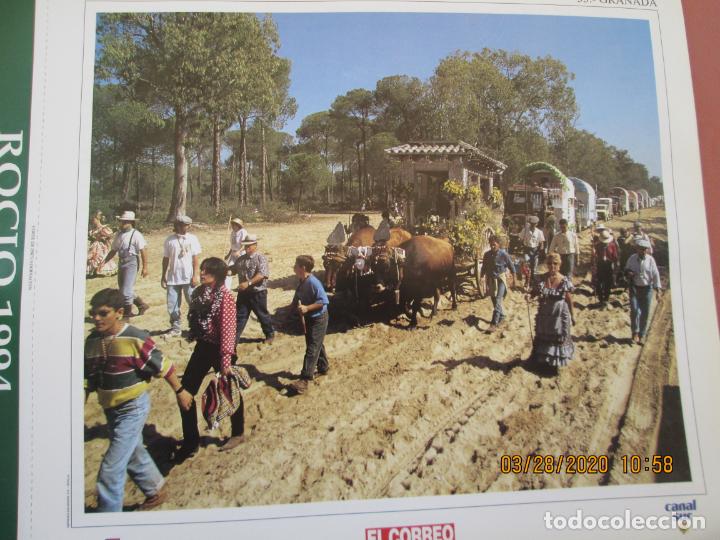 Coleccionismo: GRANADA , LAMINA  32X25 cm - ROCIO 94 -! VIVA LA BLANCA PALOMA ! EL CORREO , CANAL SUR , CRUZCAMPO