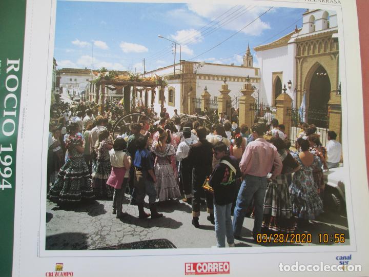 Coleccionismo: VILLARRASA , LAMINA  32X25 cm - ROCIO 94 -! VIVA LA BLANCA PALOMA ! EL CORREO , CANAL SUR , CRUZCAMP