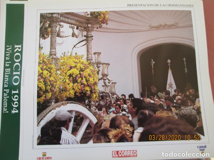 Coleccionismo: PRESENTACION DE LAS HERMANDADES , LAMINA  32X25 cm - ROCIO 94 -! VIVA LA BLANCA PALOMA ! EL CORREO ,
