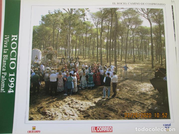 Coleccionismo: EL ROCIO CAMINO DE COMPROMISO ,LAMINA  32X25 cm - ROCIO 94 -! VIVA LA BLANCA PALOMA ! EL CORREO , CA