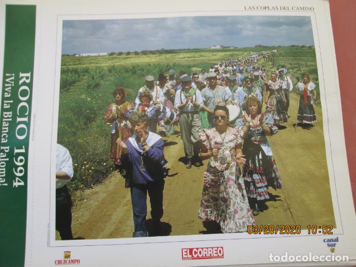 Coleccionismo: LAS COPLAS DEL CAMINO , LAMINA  32X25 cm - ROCIO 94 -! VIVA LA BLANCA PALOMA ! EL CORREO , CANAL SUR