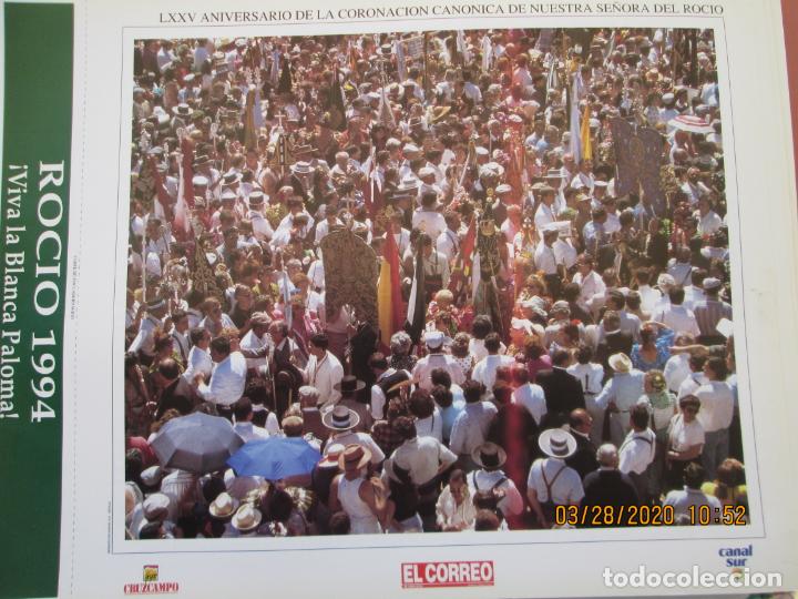 Coleccionismo: LXXV ANIVERSARIO CORONACION CANONICA LAMINA  32X25 cm -ROCIO 94 -! VIVA LA BLANCA PALOMA ! EL CORREO
