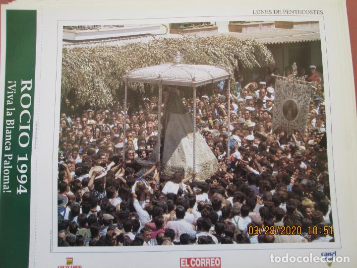 Coleccionismo: LUNES DE PENTECOSTES - LAMINA  32X25 cm - ROCIO 94 -! VIVA LA BLANCA PALOMA ! EL CORREO , CANAL SUR
