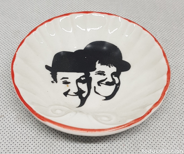 Colecionismo: Laurel y hardie - el gordo y el flaco - peque&ntilde;o plato decoracion - car178