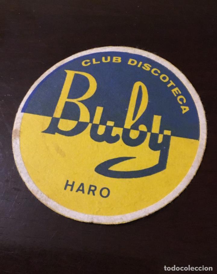Coleccionismo: Antiguo posavasos discoteca Buby haro - Foto 1