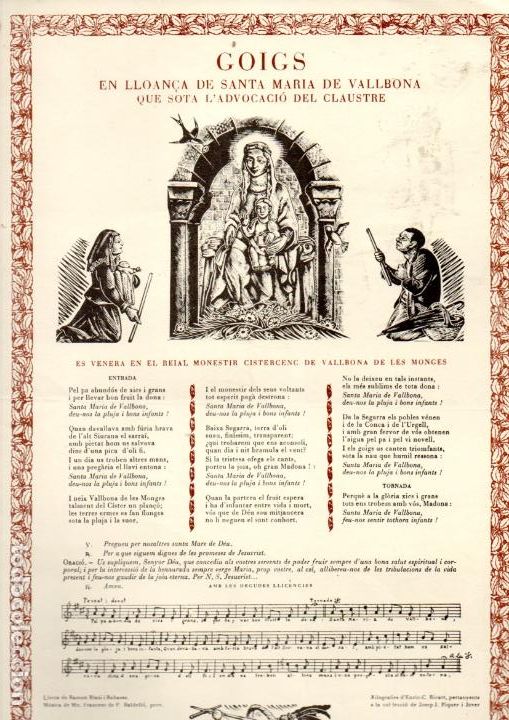 Collezionismo: GOIGS EN LLOAN&Ccedil;A DE SANTA MARIA DE VALLBONA (1988)