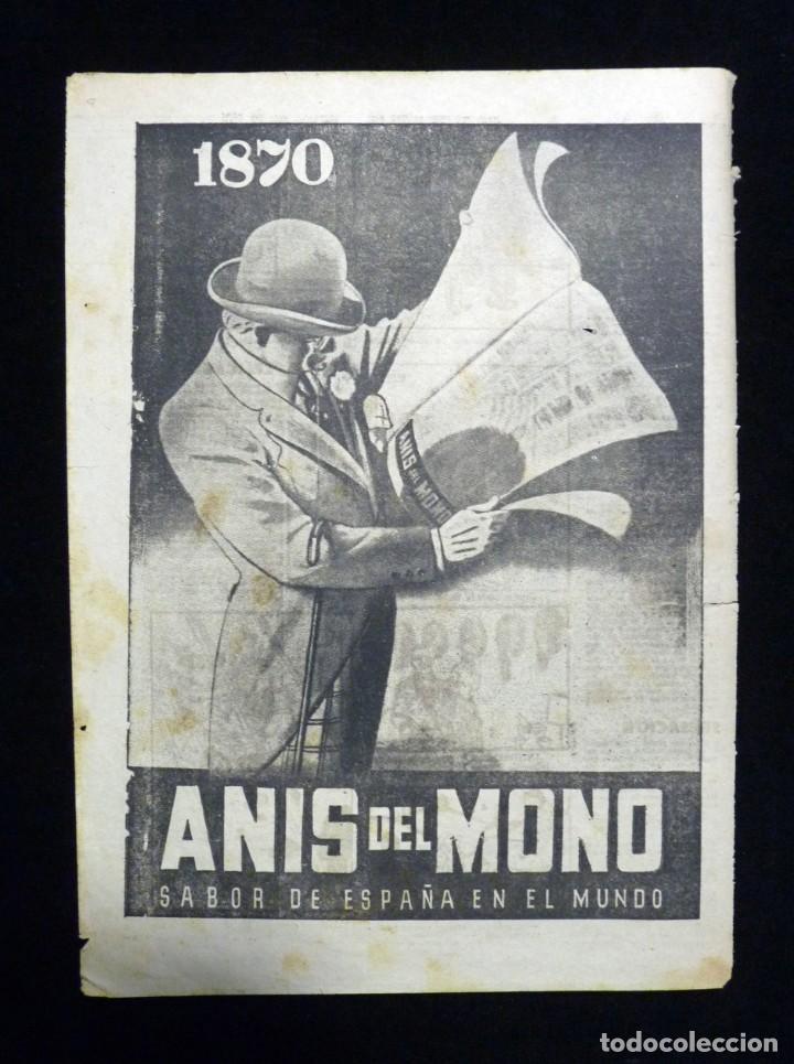 Coleccionismo: PUBLICIDAD ANIS DEL MONO. A&Ntilde;O 1954 - Foto 1