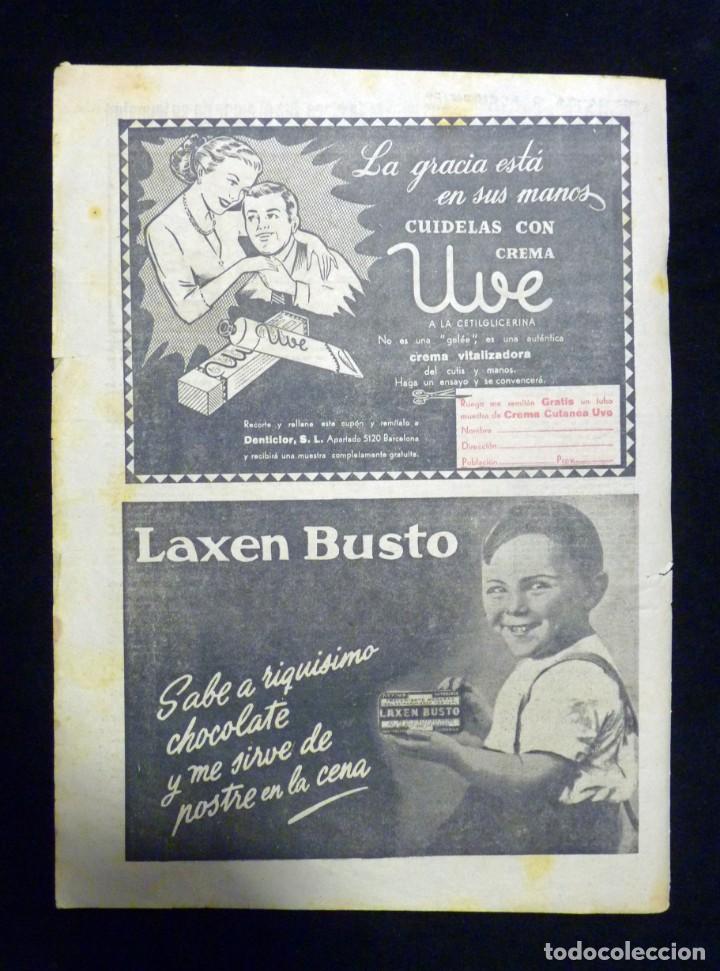 Colecionismo: PUBLICIDAD DOBLE: BATIDORA TURMIX BERRENS - CURSOS CORRESPONDENCIA CEDECO. 1954
