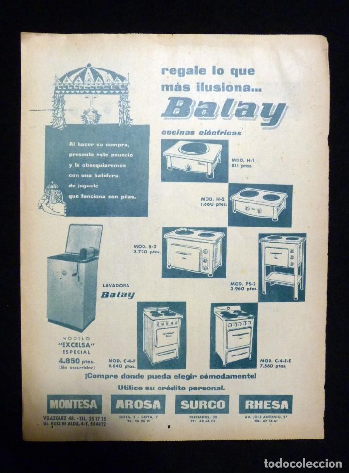 Collecting paper: PUBLICIDAD COCINAS EL&Eacute;CTRICAS BALAY. A&Ntilde;OS 50