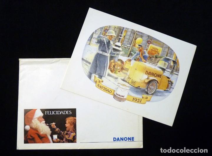Colecionismo: GRAN FELICITACI&Oacute;N DE NAVIDAD + SOBRE. DANONE 1986. NUEVA