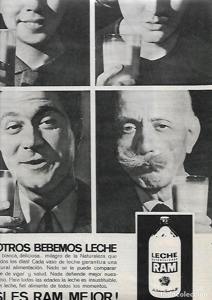 Collecting paper: A&Ntilde;O 1965 RECORTE PRENSA PUBLICIDAD LECHE RAM LA LACTARIA ESPA&Ntilde;OLA