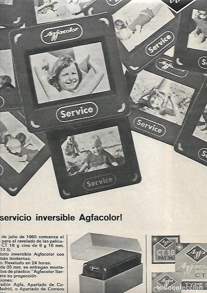 Colecionismo: A&Ntilde;O 1965 RECORTE PRENSA PUBLICIDAD AGFACOLOR SERVICE FOTOGRAFIA
