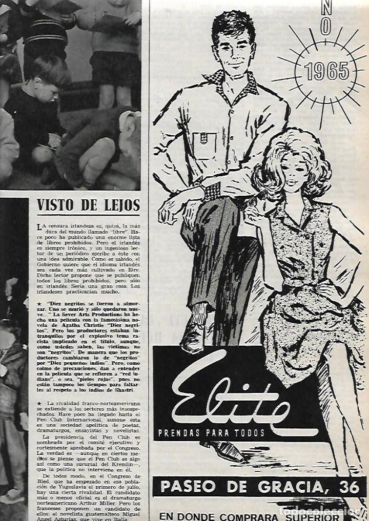 Sammelleidenschaft Papier: A&Ntilde;O 1965 RECORTE PRENSA COMERCIO ELITE MODA PASEO PASSEIG DE GRACIA BARCELONA
