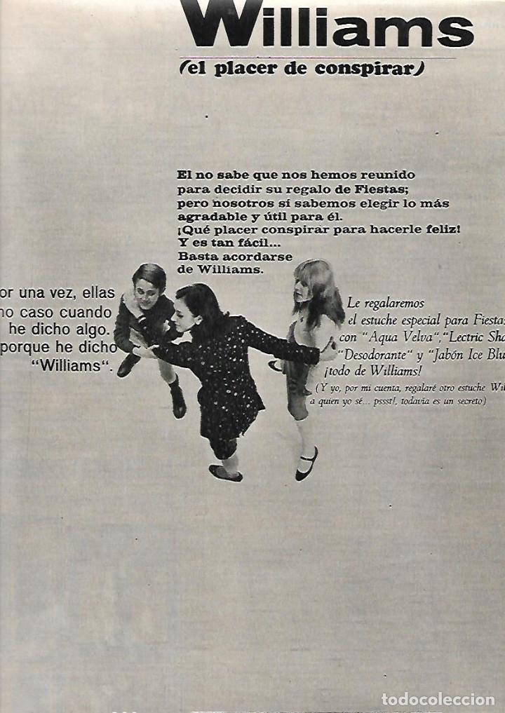 Colecionismo: A&Ntilde;O 1966 RECORTE PRENSA PUBLICIDAD PRODUCTOS WILLIAMS PARA HOMBRE JABON AFEITADO LOCION