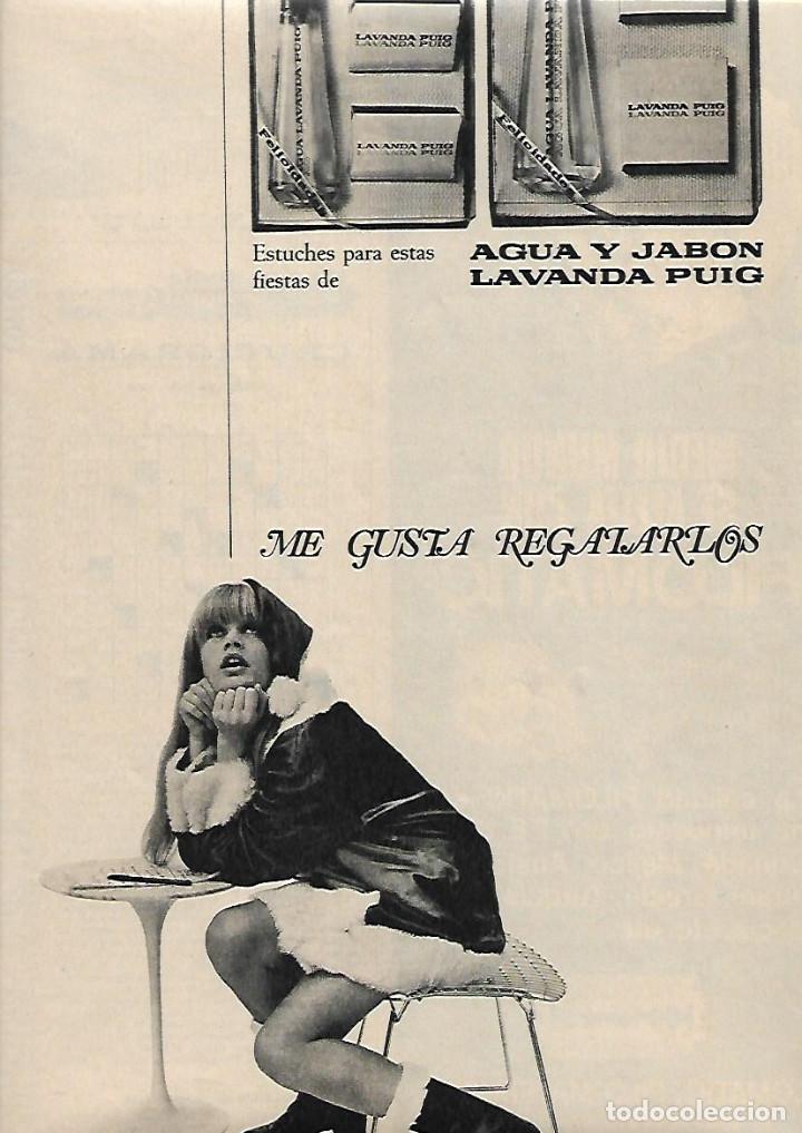 Collectionnisme: A&Ntilde;O 1966 RECORTE PRENSA PUBLICIDAD AGUA DE COLONIA JABON LAVANDA PUIG