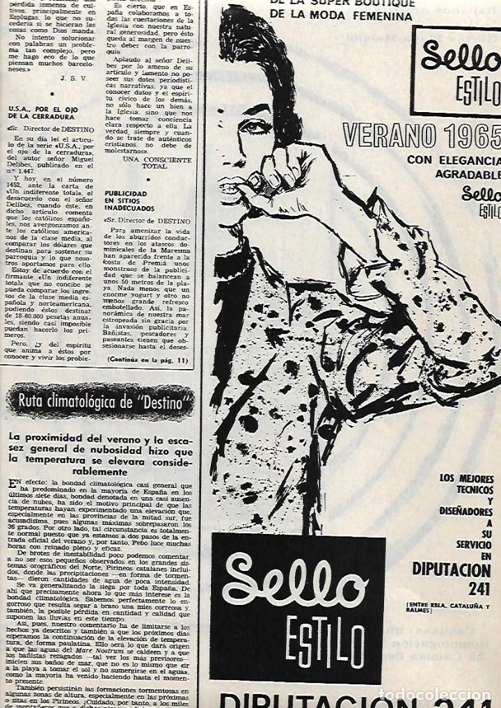 Collectionnisme: A&Ntilde;O 1966 RECORTE PRENSA COMERCIO ALMACEN SELLO ESTILO MODA DIPUTACION 241 BARCELONA