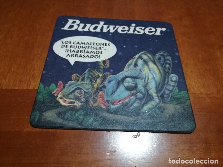 Colecionismo: BUDWEISER.  POSAVASOS. DOBLE CARA. BUEN ESTADO.