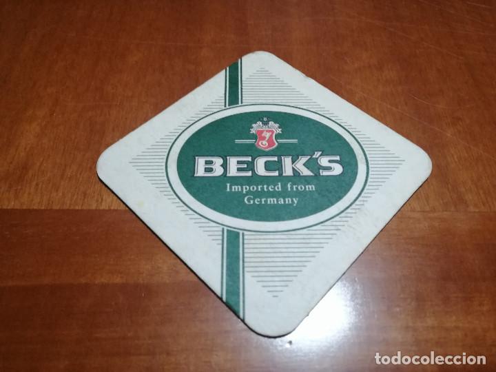Colecionismo: BECK&acute;S. . POSAVASOS. CART&Oacute;N. DOBLE CARA. BUEN ESTADO.