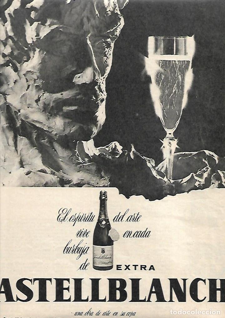 Collezionismo: A&Ntilde;O 1971 RECORTE PRENSA PUBLICIDAD BEBIDAS EXTRA CASTELLBLANCH CAVA CHAMPAN CHAMPA&Ntilde;A