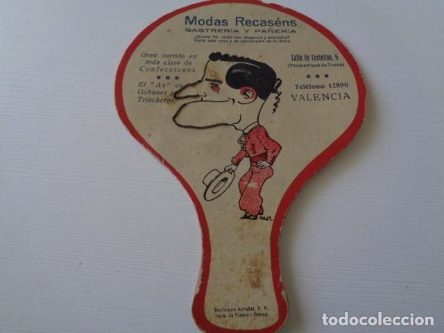Coleccionismo: VALENCIA. MODAS RECASENS. SASTRERIA Y PA&Ntilde;ER&Iacute;A. PRECIOSO PAI PAI, CON CARA FIGURA MOVIBLE