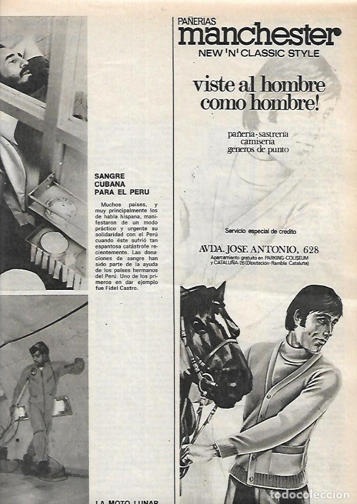 Colecionismo: A&Ntilde;O 1970 RECORTE PRENSA PUBLICIDAD PA&Ntilde;ERIAS MANCHESTER ALMACEN COMERCIO SASTRERIA CAMISERIA