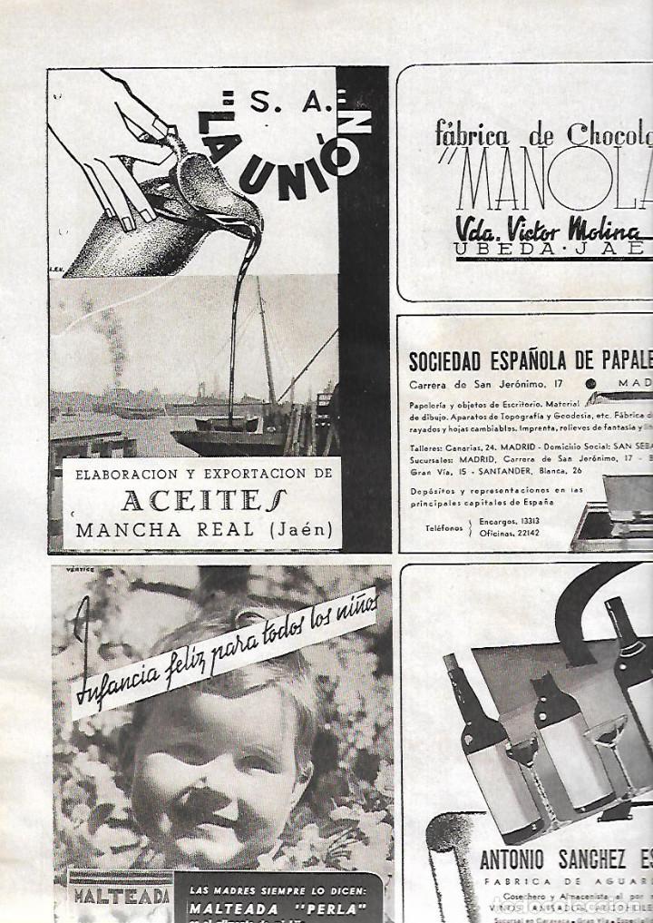 Collezionismo: A&Ntilde;O 1940 RECORTE PRENSA PUBLICIDAD LA UNION FABRICA ELABORACION ACEITES MANCHA REAL JAEN