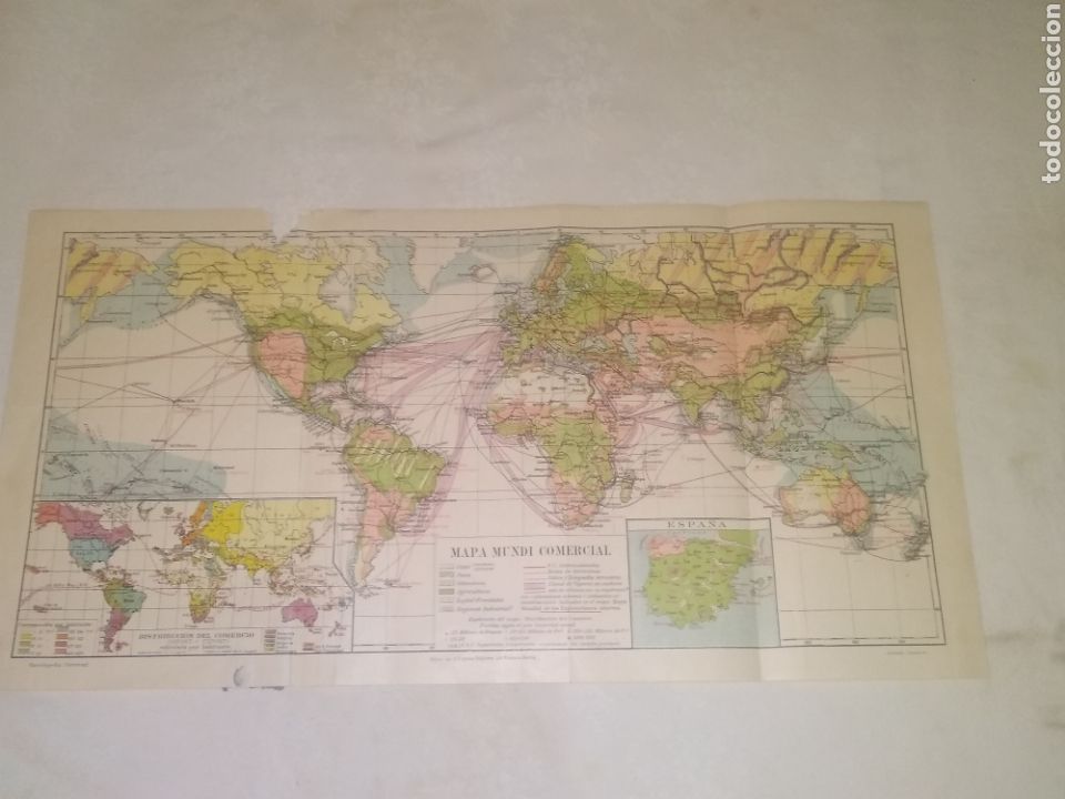 Coleccionismo: LAMINAS ESPASA MAPAS COMERCIALES - Foto 2