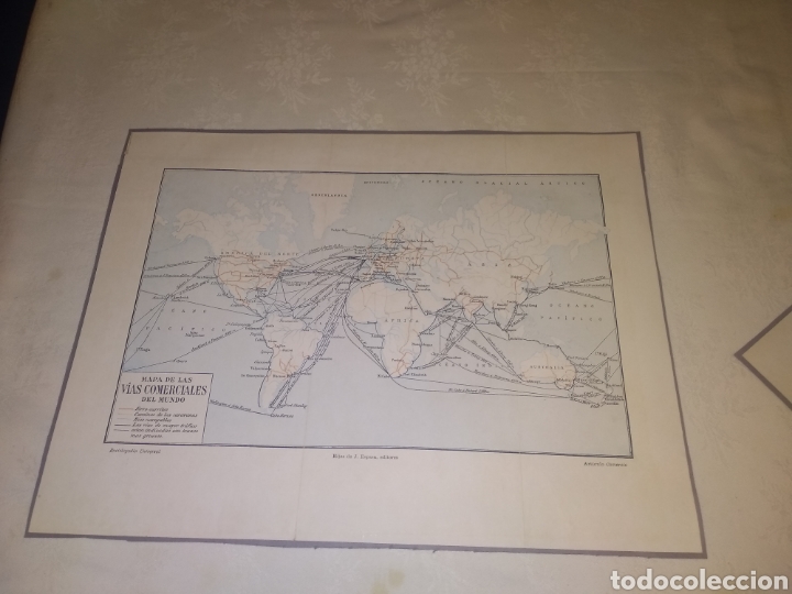 Coleccionismo: LAMINAS ESPASA MAPAS COMERCIALES - Foto 4