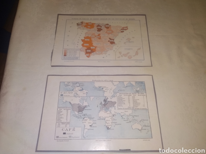 Coleccionismo: LAMINAS ESPASA MAPAS COMERCIALES - Foto 5