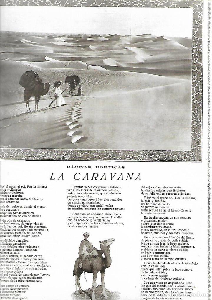 Collectionnisme: A&Ntilde;O 1915 RECORTE PRENSA POESIA LA CARAVANA FERNANDO LOPEZ MARTIN