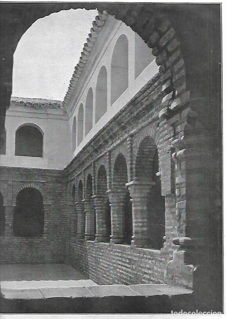 Sammelleidenschaft Papier: A&Ntilde;O 1925 RECORTE PRENSA LAMINA FOTOGRAFIA CLAUSTRO DEL MONASTERIO DE LA RABIDA HUELVA