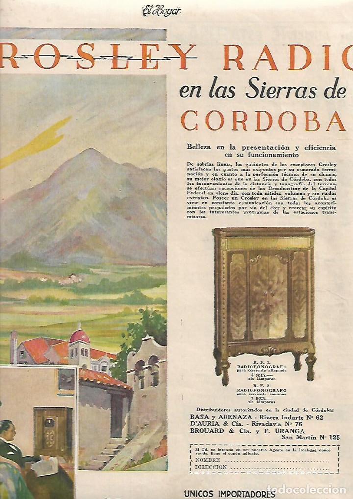 Sammelleidenschaft Papier: A&Ntilde;O 1930 RECORTE PRENSA PUBLICIDAD CROSLEY RADIO RADIOFONOGRAFO CHILIBROSTE ARGENTINA