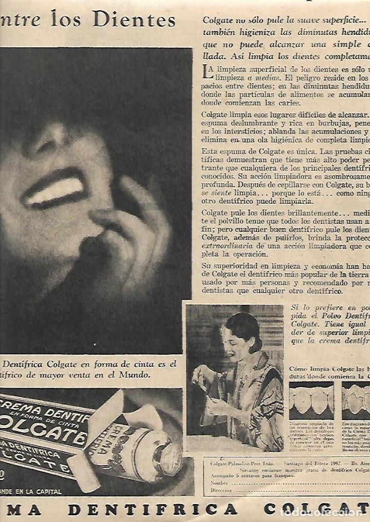 Sammelleidenschaft Papier: A&Ntilde;O 1930 RECORTE PRENSA PUBLICIDAD CREMA DENTIFRICA COLGATE DENTIFRICO