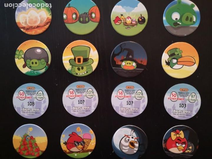 Coleccionismo: TAZOS CARTON ANGRY BIRDS (2012 E-MAX) -ELIGE NORMALES-