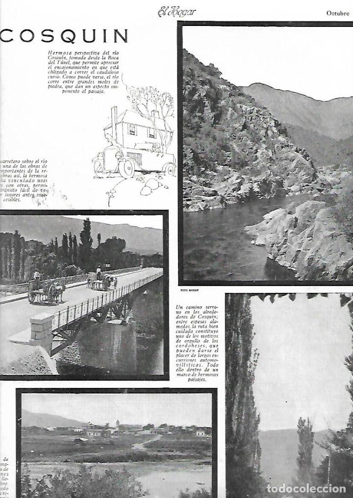 Colecionismo: A&Ntilde;O 1930 RECORTE PRENSA COSQUIN SIERRAS DE CORDOBA ARGENTINA CARROS BUEYES