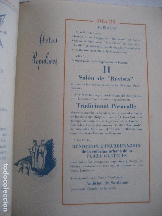 Coleccionismo: Igualada. Fiesta Mayorr. 1956 - Foto 3