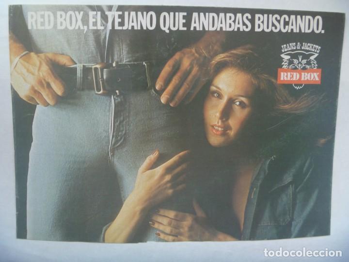 Coleccionismo: HOJA DE REVISTA CON PUBLICIDAD DE PANTALONES VAQUEROS RED BOX . A&Ntilde;OS 70, MUY MACHISTA O SEXISTA