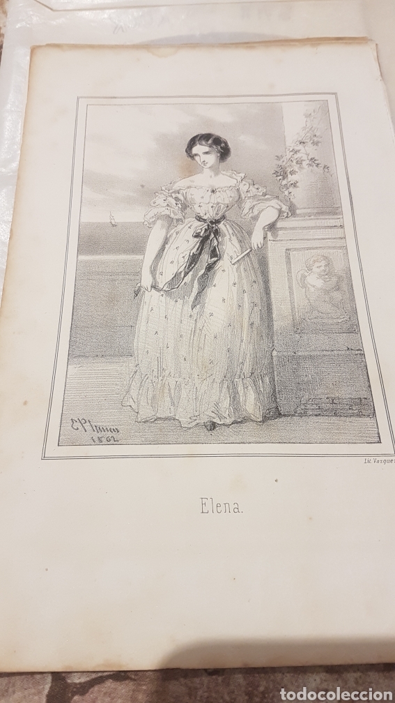 Coleccionismo: 16 l&aacute;minas espinas de una flor 1862 - Foto 3