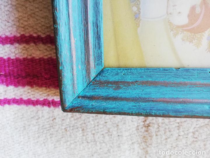 Coleccionismo: Antiguo marc&oacute;0 de madera - Foto 4