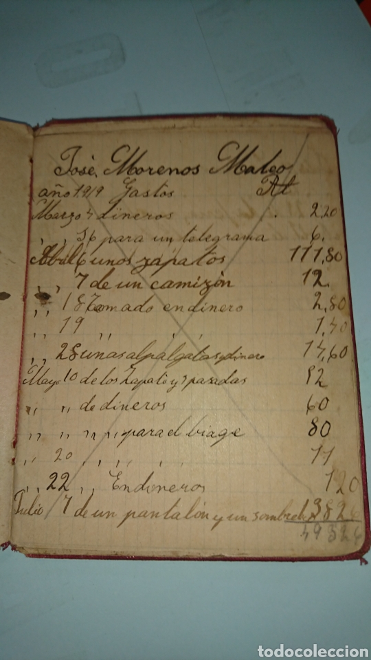 Coleccionismo: LIBRETA DE APUNTES, VIUDA DE JOS&Eacute; TOLRA - Foto 3