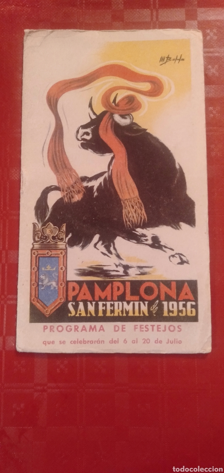 Coleccionismo: PROGRAMA DE FIESTAS DE SAN FERMIN-PAMPLONA 1956