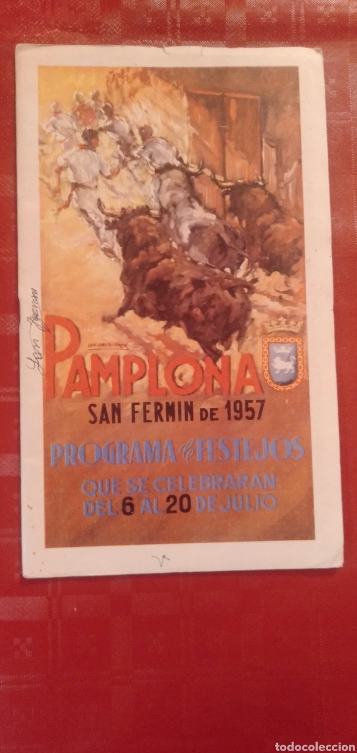 Coleccionismo: PROGRAMA DE FIESTAS DE SAN FERMIN-PAMPLONA 1957