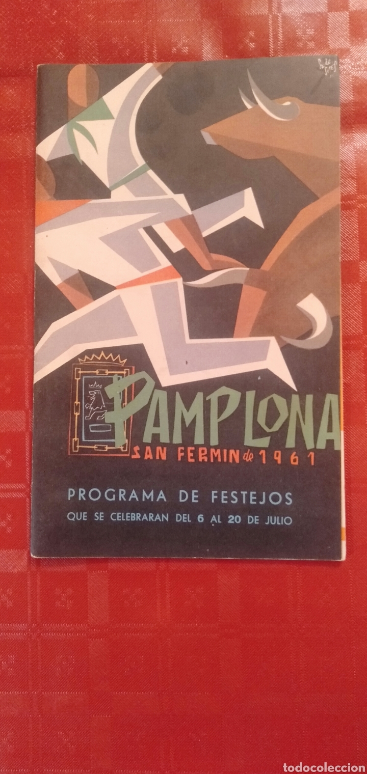 Coleccionismo: PROGRAMA DE FIESTAS DE SAN FERMIN-PAMPLONA 1961
